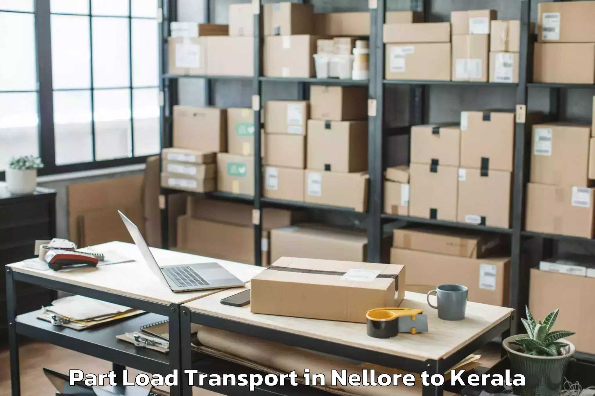 Professional Nellore to Thachanattukara Part Load Transport